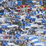 Ambiente de los aficionados en las gradas durante el partido Real Sociedad - Getafe, en octubre de 2019 Ambiente de los aficionados en las gradas durante el partido Real Sociedad - Getafe, en octubre de 2019