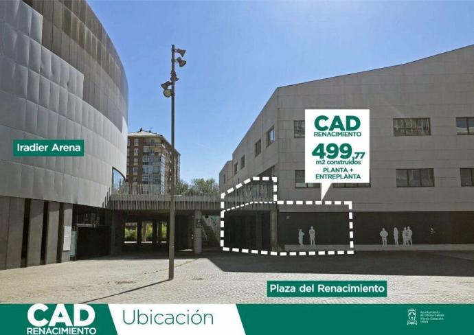 Recreación del CAD de la plaza del Renacimiento.