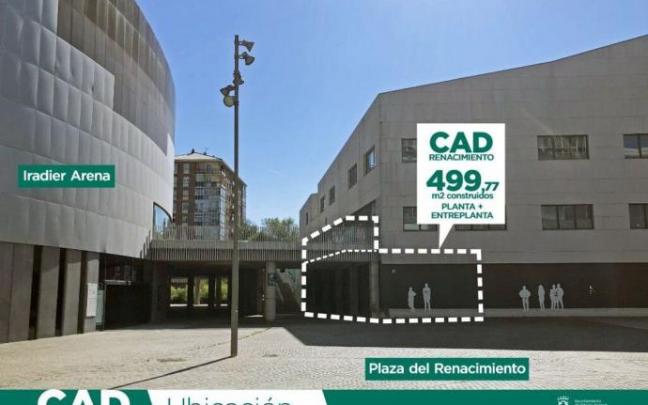 Recreación del CAD de la plaza del Renacimiento.
