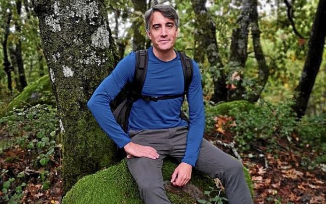 Francisco Purroy Balda, en un robledal cerca de Bera. Foto: cedida