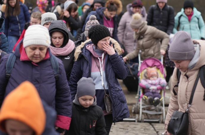 Más de dos millones de personas han huido ya de Ucrania desde que empezó la invasión rusa