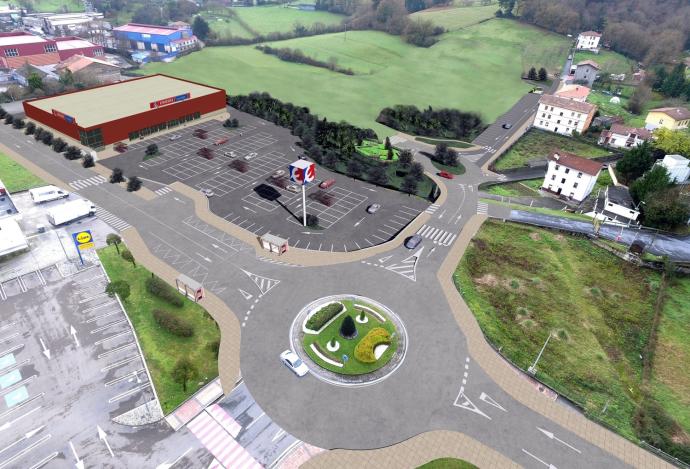 Infografía de las intenciones del Ayuntamiento para el barrio de Tantorta.