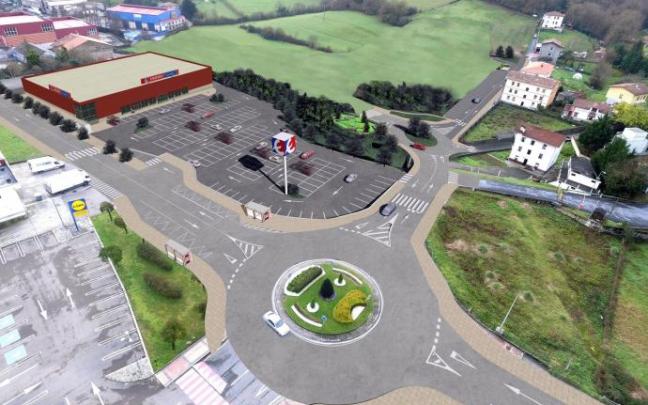 Infografía de las intenciones del Ayuntamiento para el barrio de Tantorta.