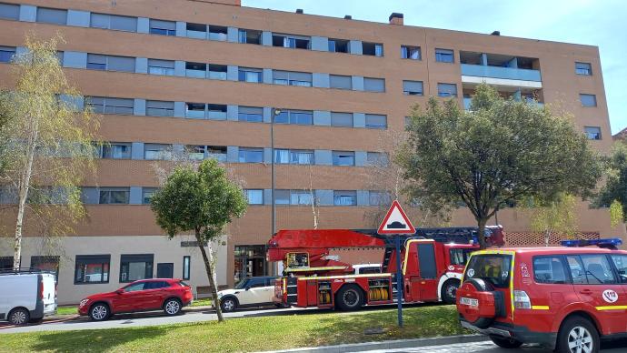 Intervención de los Bomberos en Zabalgana.