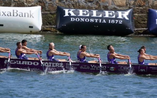 La 'Sotera', durante la regata del pasado domingo en Santurtzi.