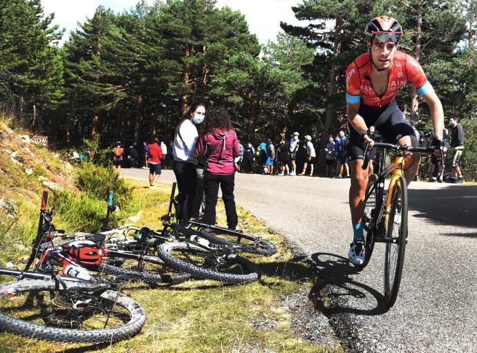 Mikel Landa, en la pasada edición de la Vuelta a Burgos, carrera que conquistó.