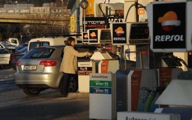Imagen de una gasolinera de Repsol.