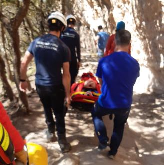 Rescate del escalador herido