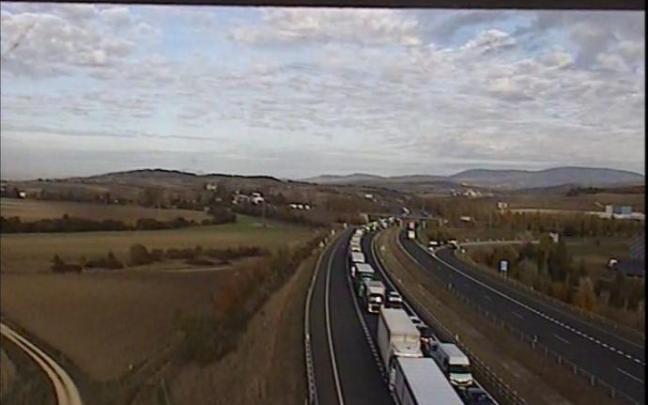 Retenciones en la A1 de Agurain. Retenciones en la A1 de Agurain.