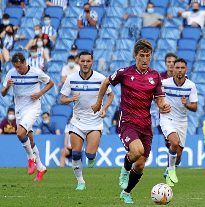 La Real le endosó tres goles al Alavés en el amistoso del pasado sábado en Anoeta. Foto: Iker Azurmendi