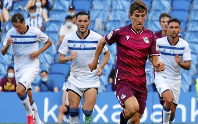 La Real le endosó tres goles al Alavés en el amistoso del pasado sábado en Anoeta. Foto: Iker Azurmendi