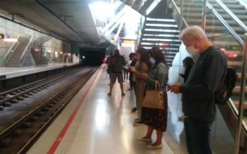 Una estación de Metro Bilbao.