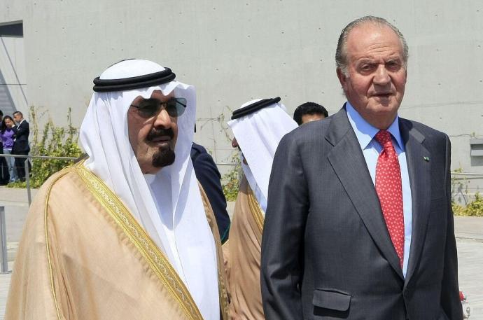 El rey emérito, junto al rey de Arabia Saudí, en una imagen de archivo