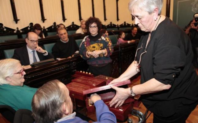 Un momento de la rifa de San Antón de 2020