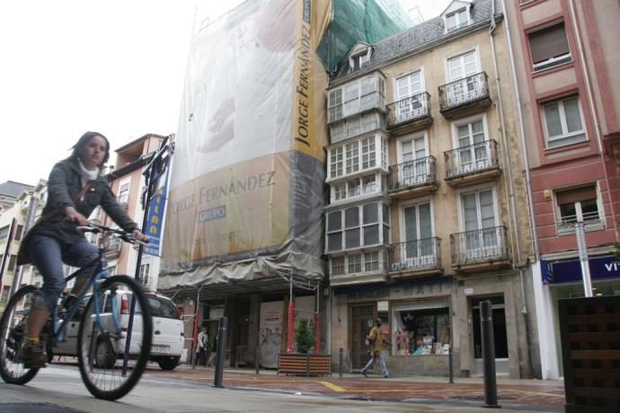 Calle Rioja, en Vitoria.