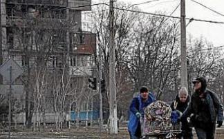 Huida de Mariúpol. Foto: Efe