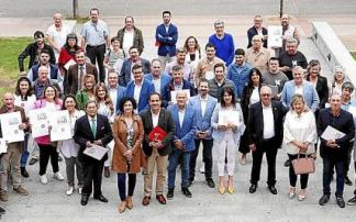 Foto de familia de los ganadores en este certamen.