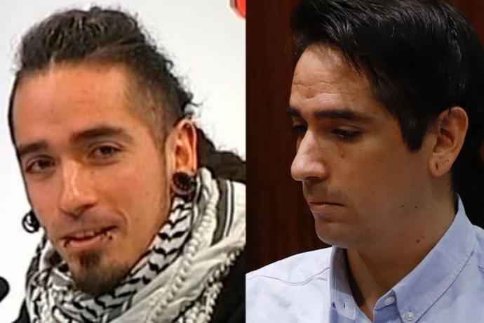 El cambio de imagen del acusado por el 'crimen de los tirantes', Rodrigo Lanza.