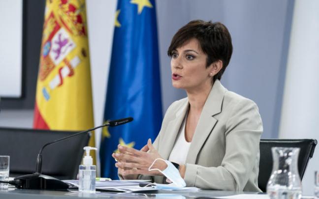 Isabel Rodríguez, en la rueda de prensa posterior al Consejo de Ministros.