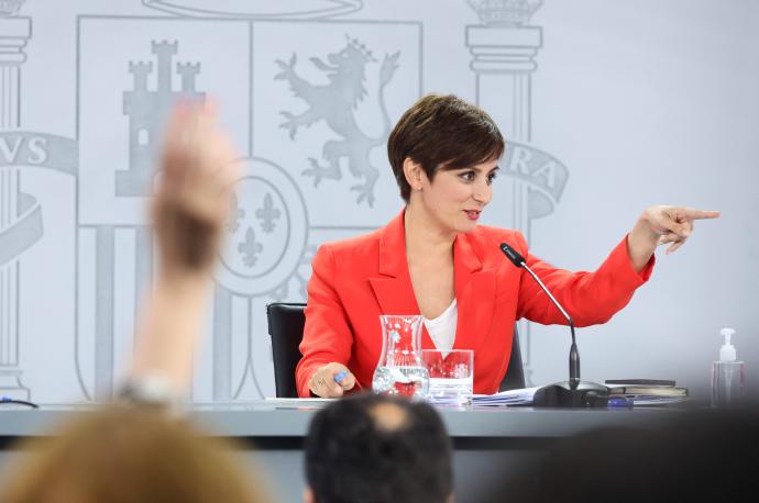 La portavoz del Gobierno español, Isabel Rodríguez.