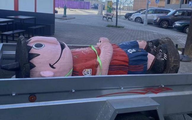 Imagen de Rojillo al ser retirado