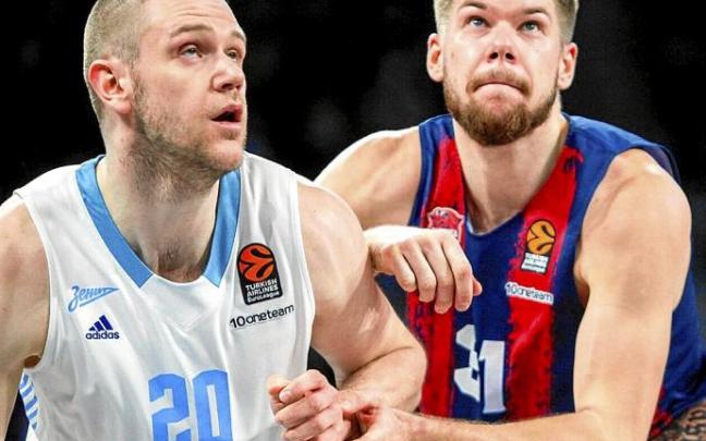 Giedraitis, que recuperó la mordiente ofensiva, pelea por la posición con Zubkov. Foto: Jorge Muñoz