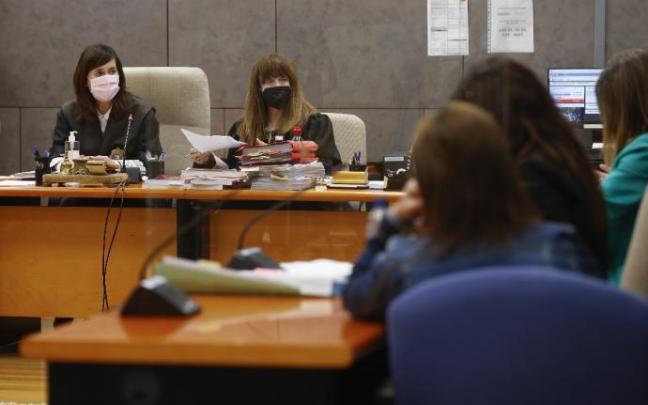 Un momento del juicio que se ha celebrado en el sección Segunda de la Audiencia de Bizkaia.