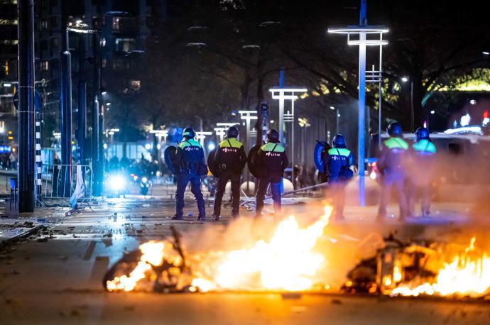 Disturbios en Rotterdam