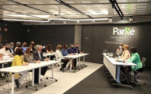 La consejera de Desarrollo Económico, Sostenibilidad y Medio Ambiente, Arantxa Tapia, en la presentación del Plan Estratégico
