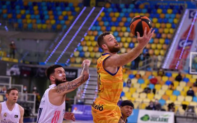 Matt Costello durante un partido de esta temporada con el Gran Canaria
