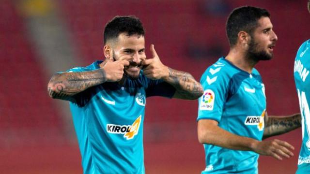 Rubén García celebra un gol con su característico gesto del 'Joker'. Rubén García celebra un gol con su característico gesto del 'Joker'.