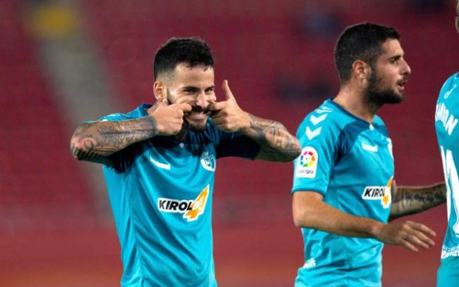 Rubén García celebra un gol con su característico gesto del 'Joker'. Rubén García celebra un gol con su característico gesto del 'Joker'.