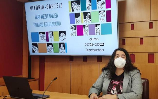 Estíbaliz Canto, este miércoles. Estíbaliz Canto, este miércoles.