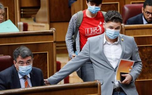 Aitor Esteban y Gabriel Rufián en el Congreso. Aitor Esteban y Gabriel Rufián en el Congreso.