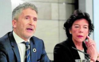 Los ministros Fernando Grande-Marlaska e Isabel Celaá, en un acto anterior. Foto: Efe Los ministros Fernando Grande-Marlaska e Isabel Celaá, en un acto anterior. Foto: Efe