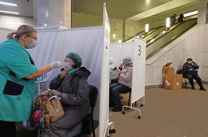 Los hospitales rusos tienen un gran grado de ocupación debido al repunte de la pandemia