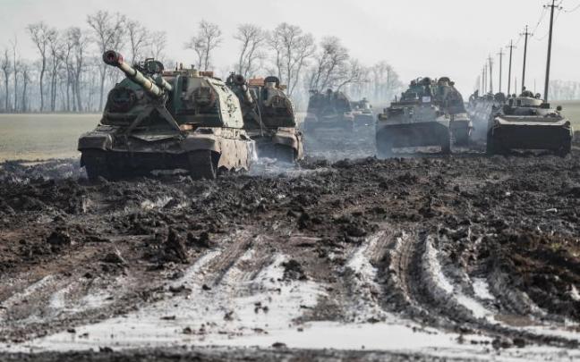 Imagen de tanques rusos.