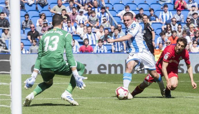 Luca Sangalli, en un partido contra el Getafe.