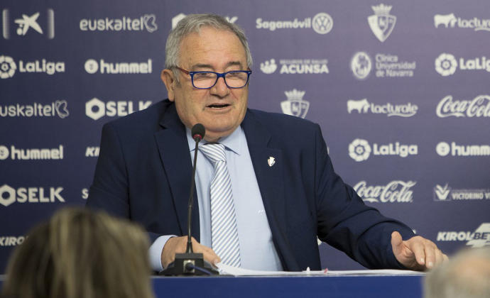 Luis Sabalza, presidente de Osasuna.