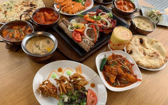 Comida del restaurante Tandoori. Comida del restaurante Tandoori.