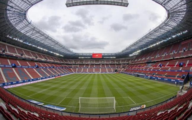 Vista general del estadio El Sadar.