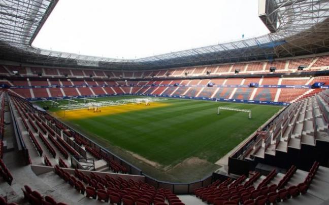 Vista general del remodelado estadio de El Sadar.
