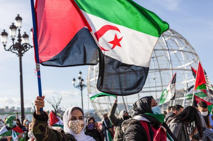 Protesta por la autodeterminación del Sáhara Occidental