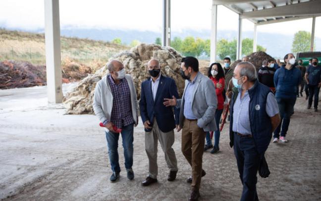 Un momento de la visita.