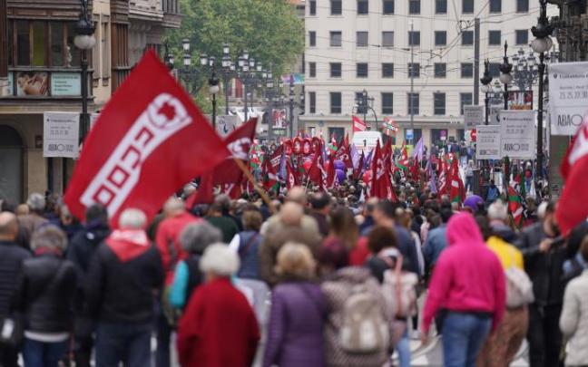 Manifestación del 1 de Mayo en Bilbao. Manifestación del 1 de Mayo en Bilbao.
