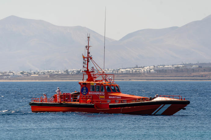 Una embarcación de Salvamento Marítimo en Canarias.