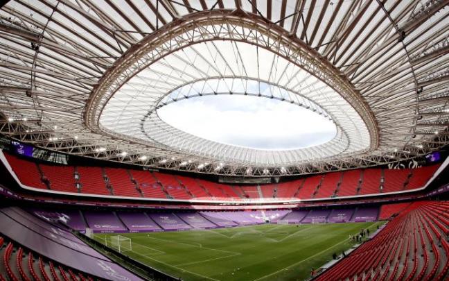 Vista general del estadio de San Mamés.