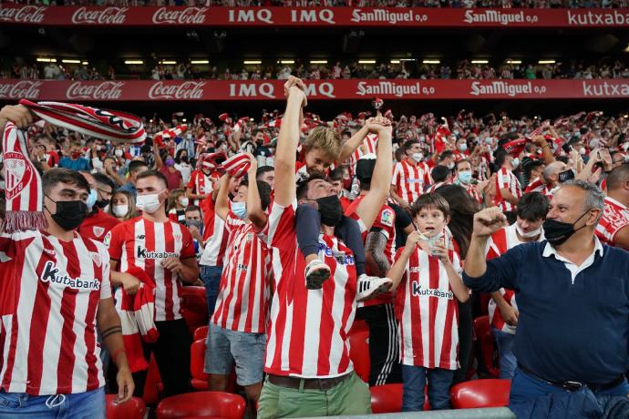 Aspecto de las gradas de San Mamés en el encuentro que el pasado sábado disputó el Athletic frente al Alavés.