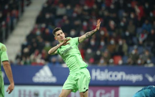 El jugador del Athletic Club, Oihan Sancet.