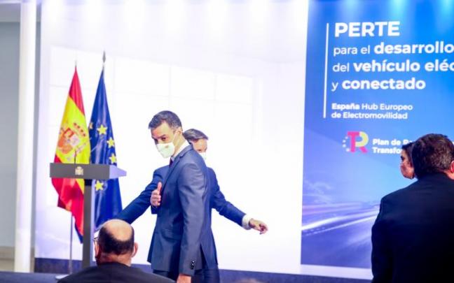 Pedro Sánchez en la presentación en Moncloa del PERTE del sector de la Automoción Pedro Sánchez en la presentación en Moncloa del PERTE del sector de la Automoción